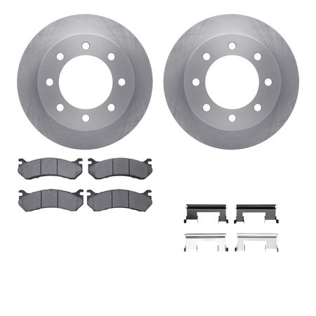 DYNAMIC FRICTION CO 6512-48264, Rotors with 5000 Advanced Brake Pads includes Hardware 6512-48264